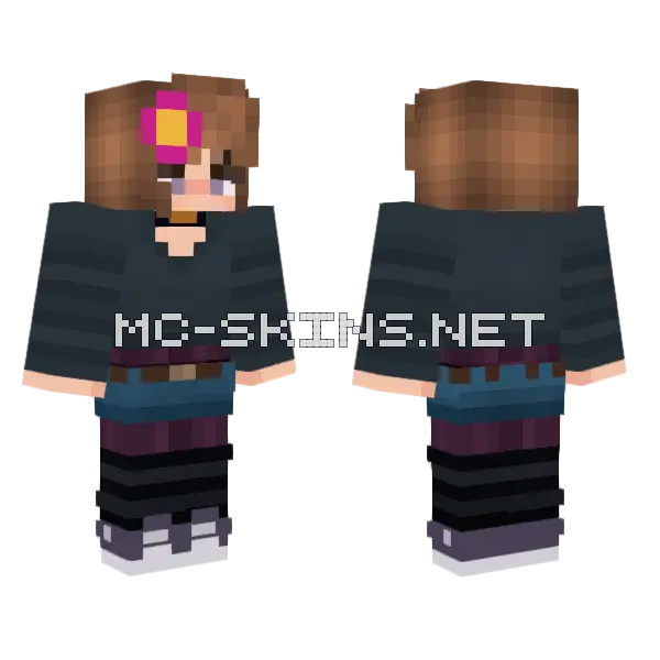 Jenny Mod Minecraft Skin Minecraft skin, front and back