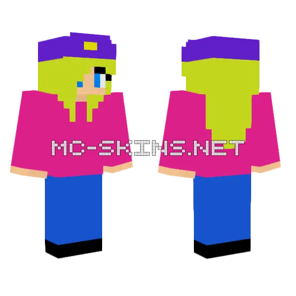 Jenny Mod Minecraft Skin Minecraft skin, front and back
