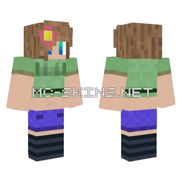 Jenny Mod Minecraft Skin Minecraft skin, front and back