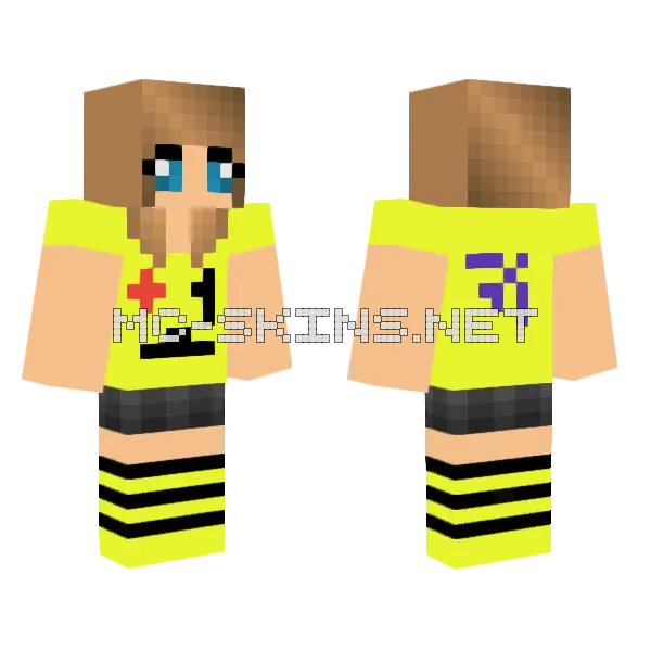 Jenny Mod Minecraft Skin Minecraft skin, front and back