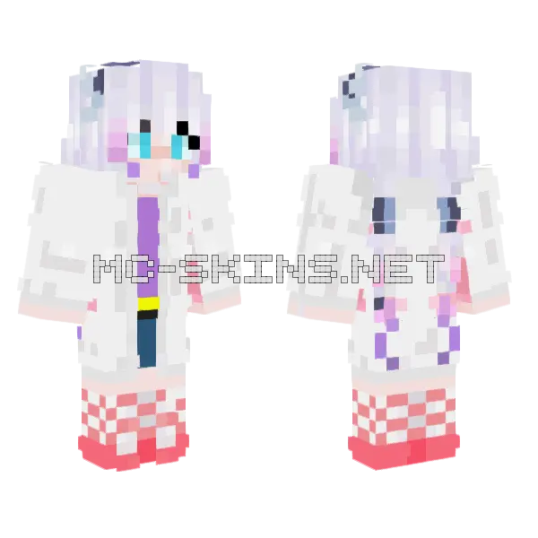 Jenny Mod Minecraft Skin Minecraft skin, front and back
