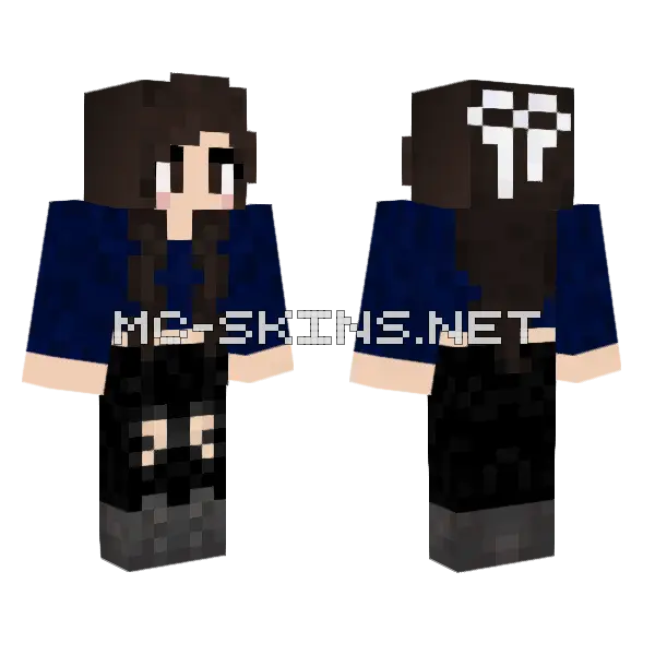 Jenny Mod Skin Minecraft skin, front and back
