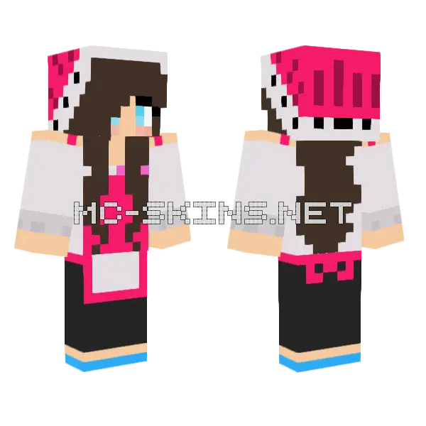 Jenny Mod Skin Minecraft skin, front and back