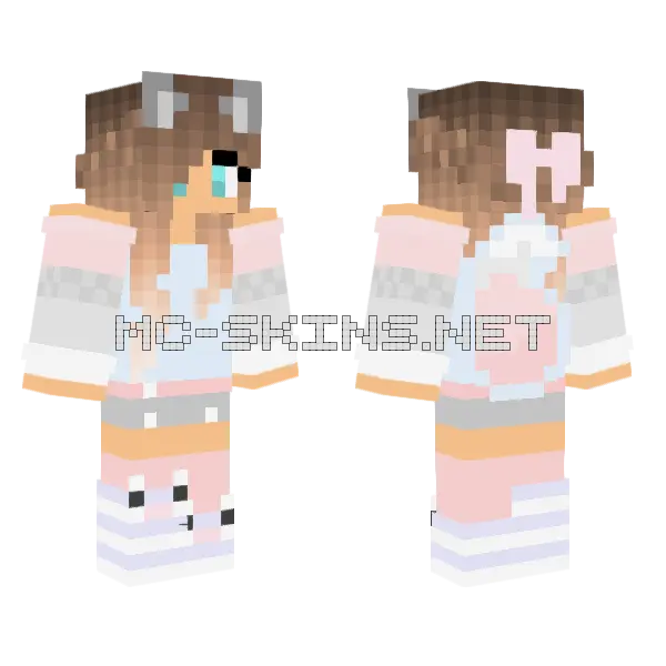 Jenny Mod Skin Minecraft skin, front and back