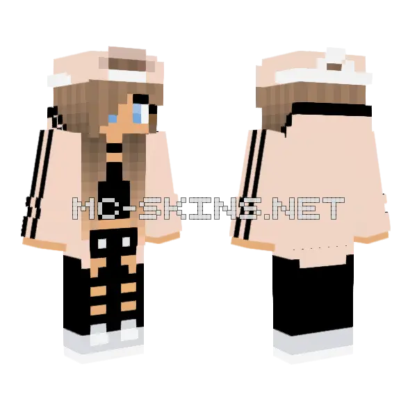 Jenny Mod Skin Minecraft skin, front and back