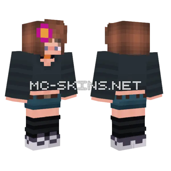 Jenny Mod Skin Minecraft skin, front and back