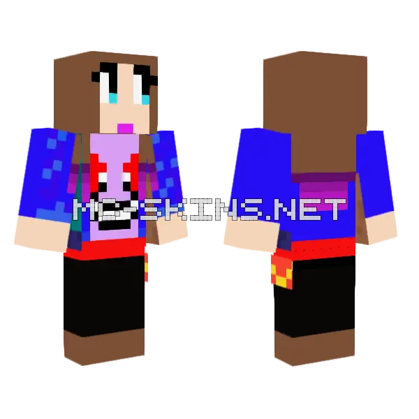 Jenny Mod Skin Minecraft skin, front and back