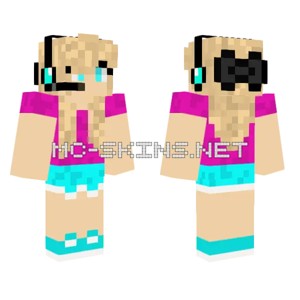 Jenny Mod Skin Minecraft skin, front and back