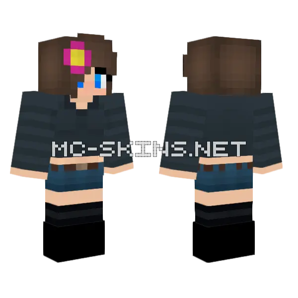 Jenny Mod Skin Minecraft skin, front and back