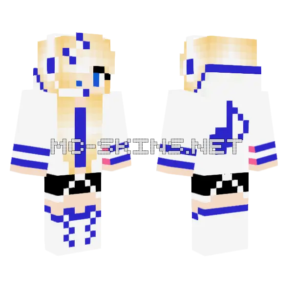 Jenny Mod Skin Minecraft skin, front and back