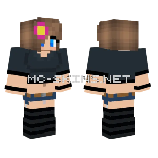 Jenny Mod Skin Minecraft skin, front and back
