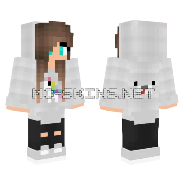 Jenny Mod Skin Minecraft skin, front and back