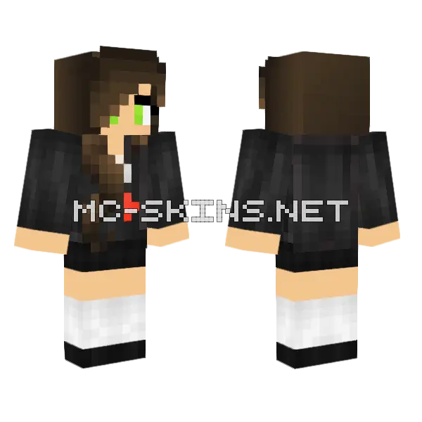 Jenny Mod Skin Minecraft skin, front and back