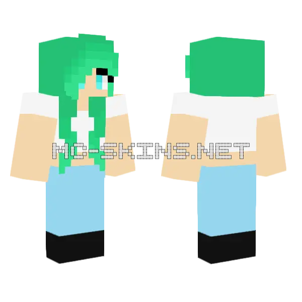 Jenny Mod Skin Minecraft skin, front and back