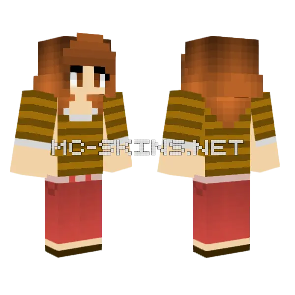 Jenny Mod Skin Minecraft skin, front and back