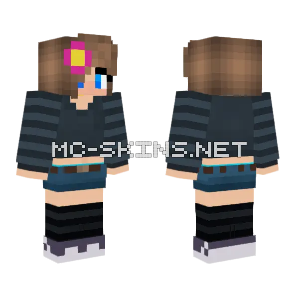 Jenny Mod Skin Minecraft skin, front and back