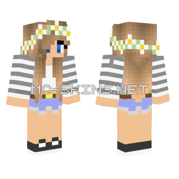 Jenny Mod Skin Minecraft skin, front and back