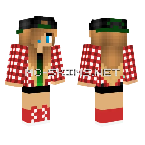 Jenny Mod Skin Minecraft skin, front and back