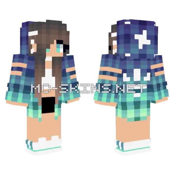 Jenny Skin Minecraft skin, front and back