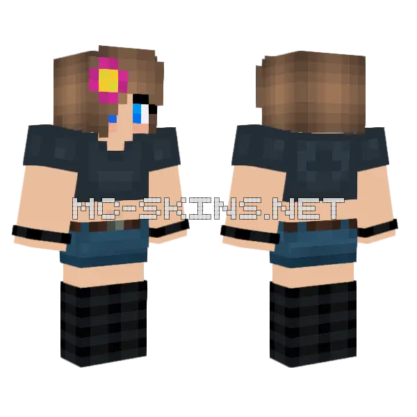 Jenny Skin Minecraft skin, front and back