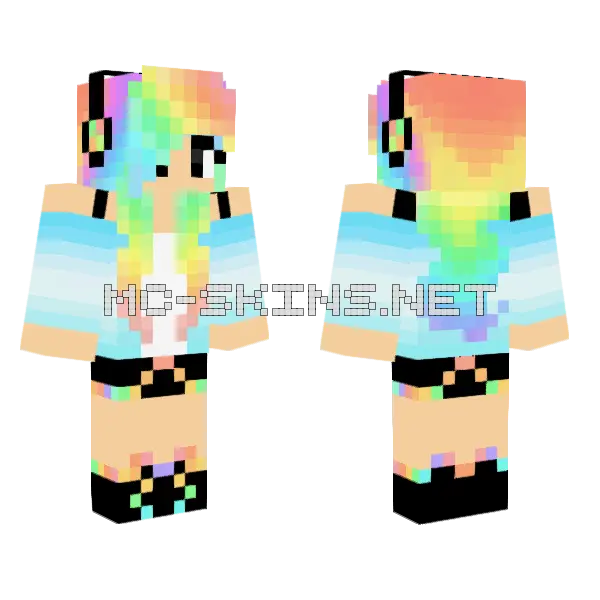 Jenny Skin Minecraft skin, front and back