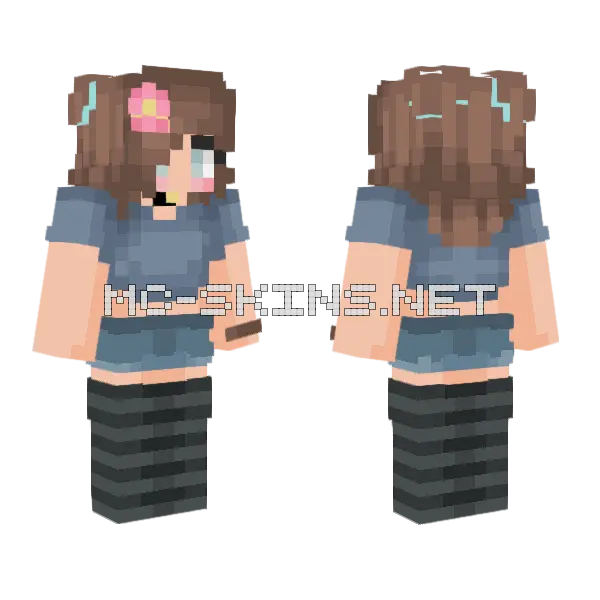 Jenny Skin Minecraft skin, front and back
