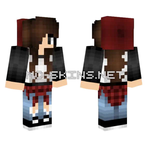 Jenny Skin Minecraft skin, front and back