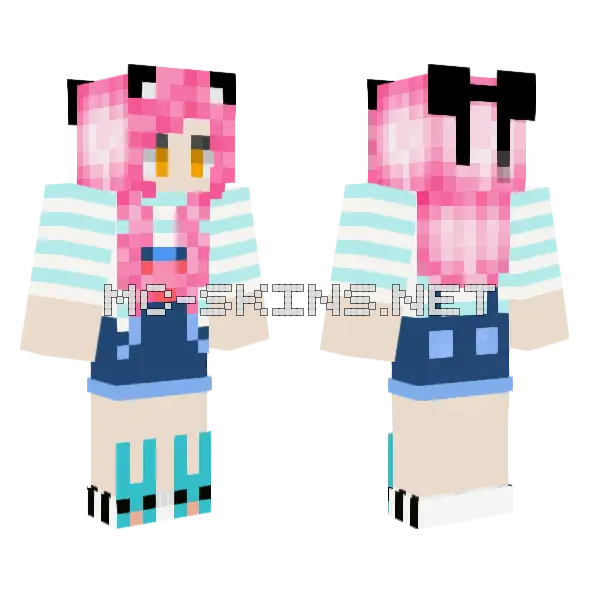 Jenny Skin Minecraft skin, front and back