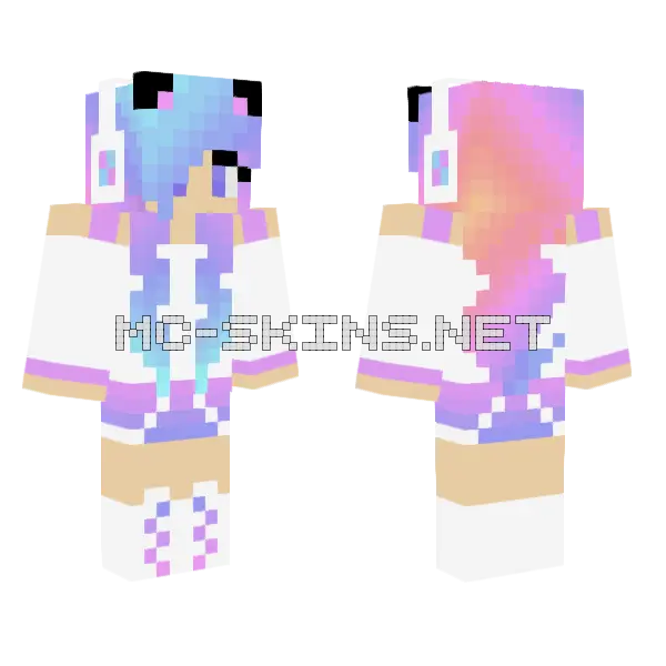 Jenny Skin Minecraft skin, front and back