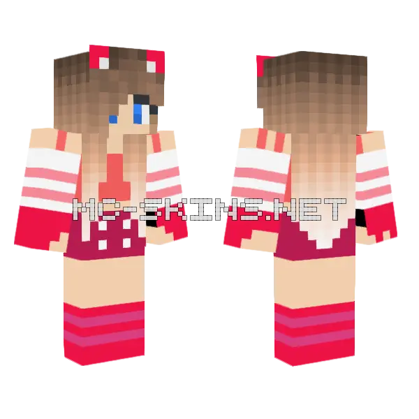 Jenny Skin Minecraft skin, front and back