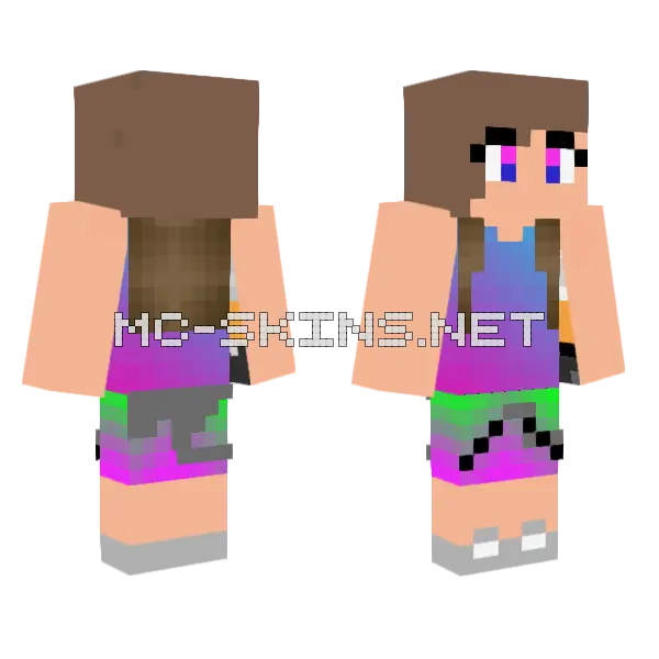 Jenny Skin Minecraft skin, front and back