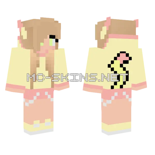 Jenny Skin Minecraft skin, front and back