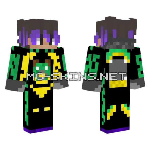 Jepsen Jensne Minecraft skin, front and back