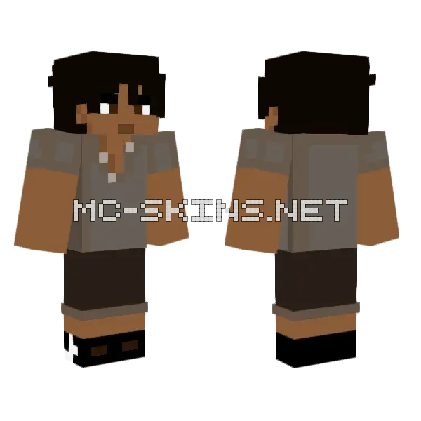 Jeremiah Guerrero Minecraft skin, front and back