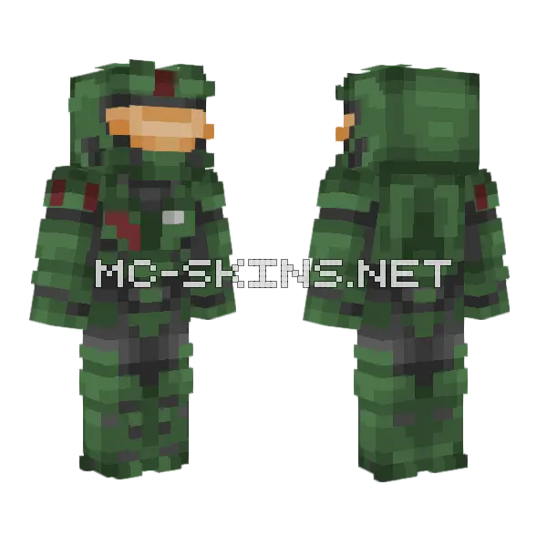 Jerome 092 Minecraft skin, front and back