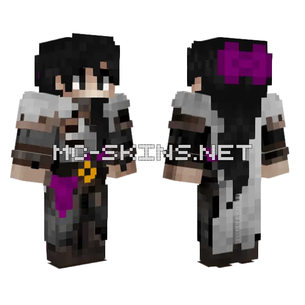 Jerr Girlified Minecraft skin, front and back