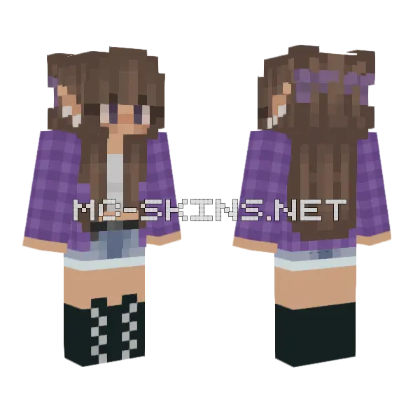 Jess Casual Minecraft skin, front and back