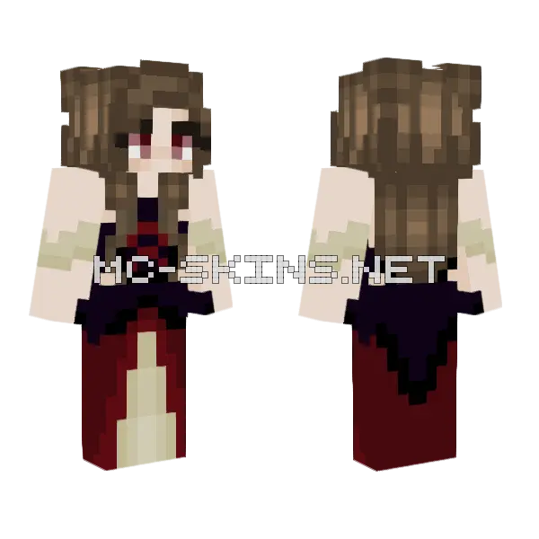 Jess Princess Minecraft skin, front and back