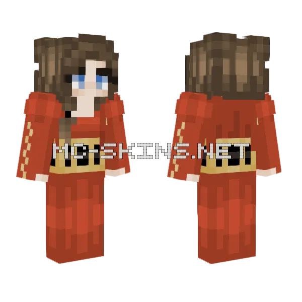 Jess Princess V2 Minecraft skin, front and back