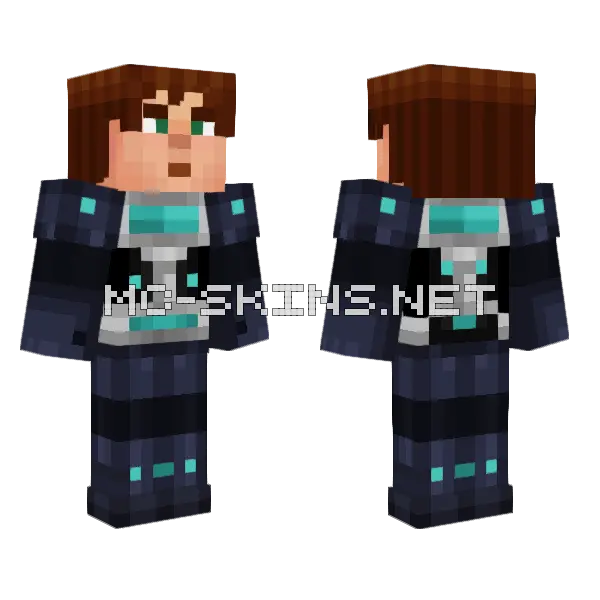 Jesse Mcsm Armour Custom Minecraft skin, front and back