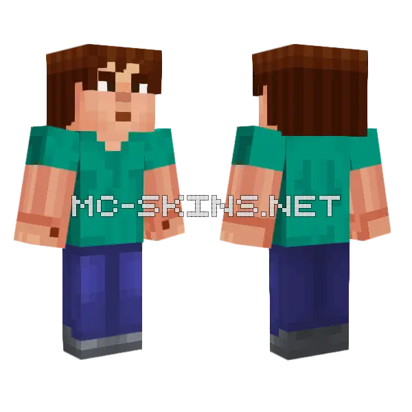 Jesse's Steve Clothes, front and back