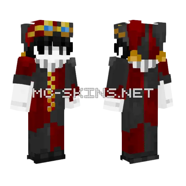 Jester Skin Minecraft skin, front and back