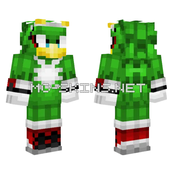 Jet The Hawk Minecraft skin, front and back
