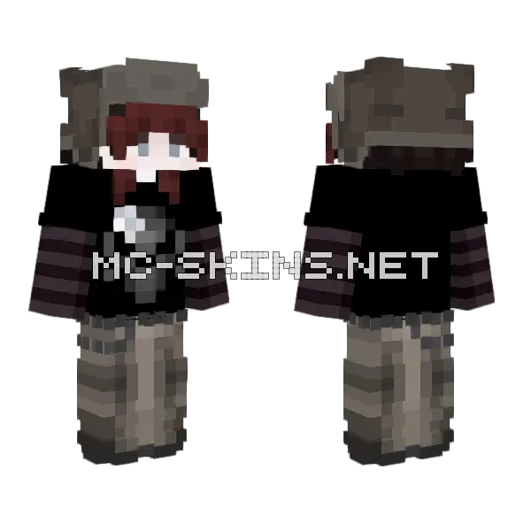 Jhhn Minecraft skin, front and back