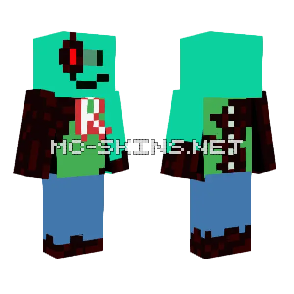 Jhon Doe Forsaken Minecraft skin, front and back