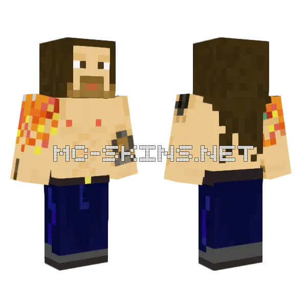 Jhon Frusciante RHCP Minecraft skin, front and back