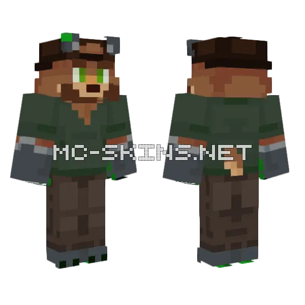 Jig Cowboy Skin Minecraft skin, front and back