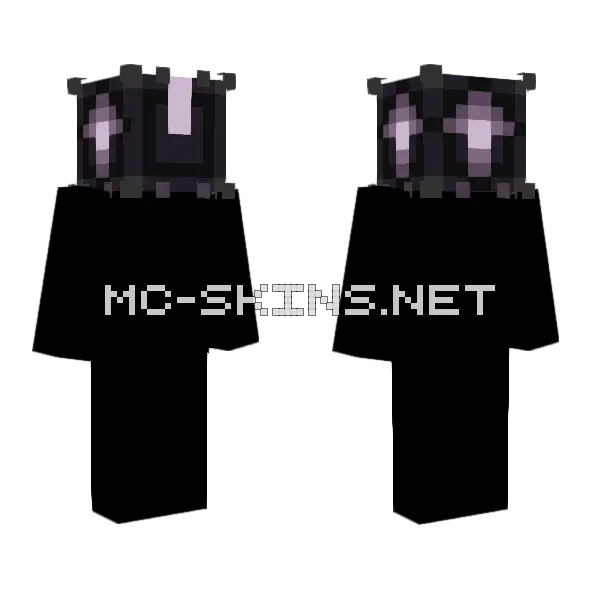 Jigsaw Block Minecraft skin, front and back