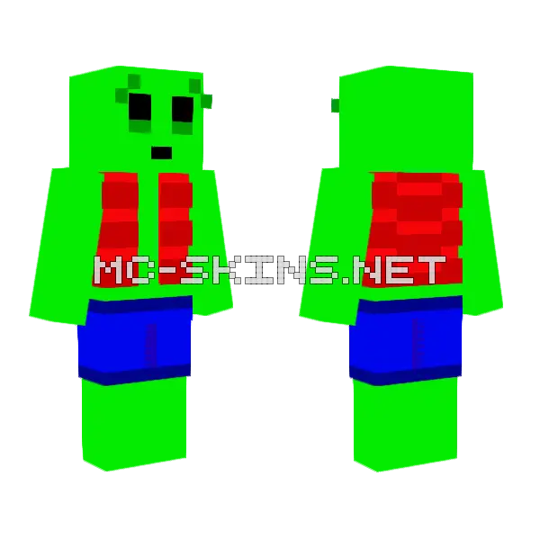 Jim Minecraft skin, front and back