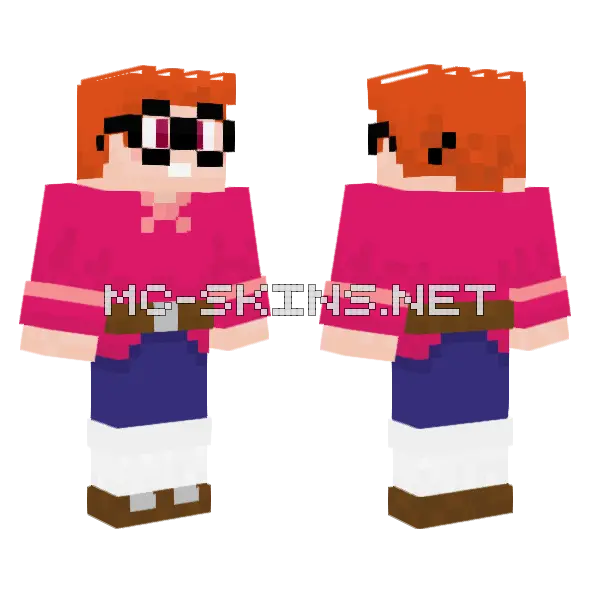 Jim Hawkins Minecraft skin, front and back